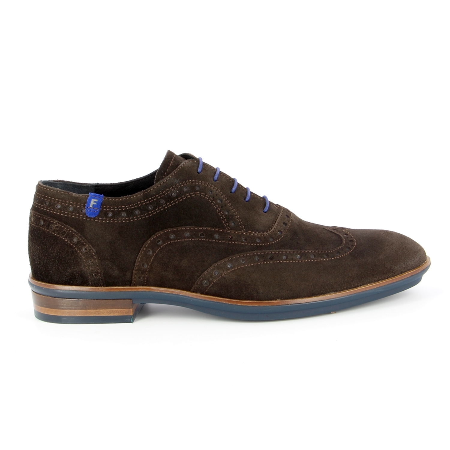Zoom Floris Van Bommel veterschoenen bruin
