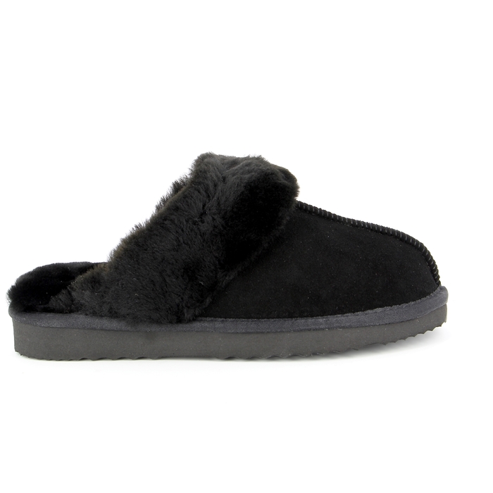 Cypres pantoffels zwart zwart