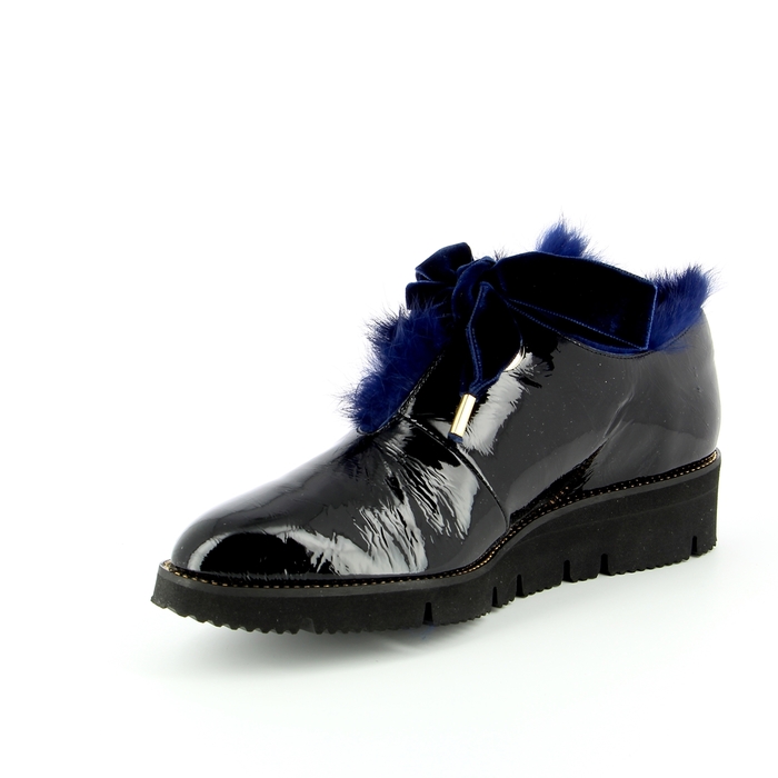 Delaere veterschoenen zwart zwart