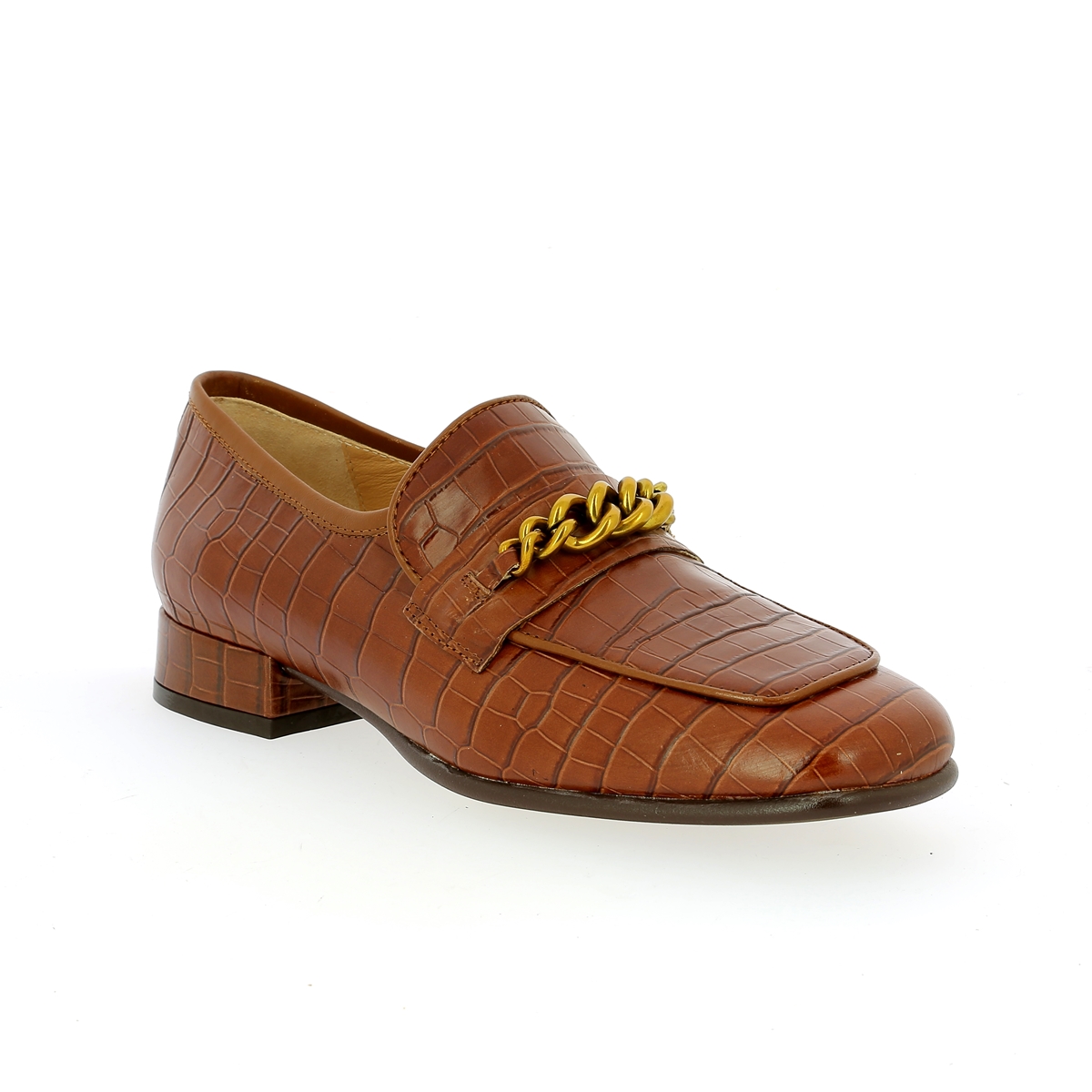 Unisa Instappers - instapschoenen cognac