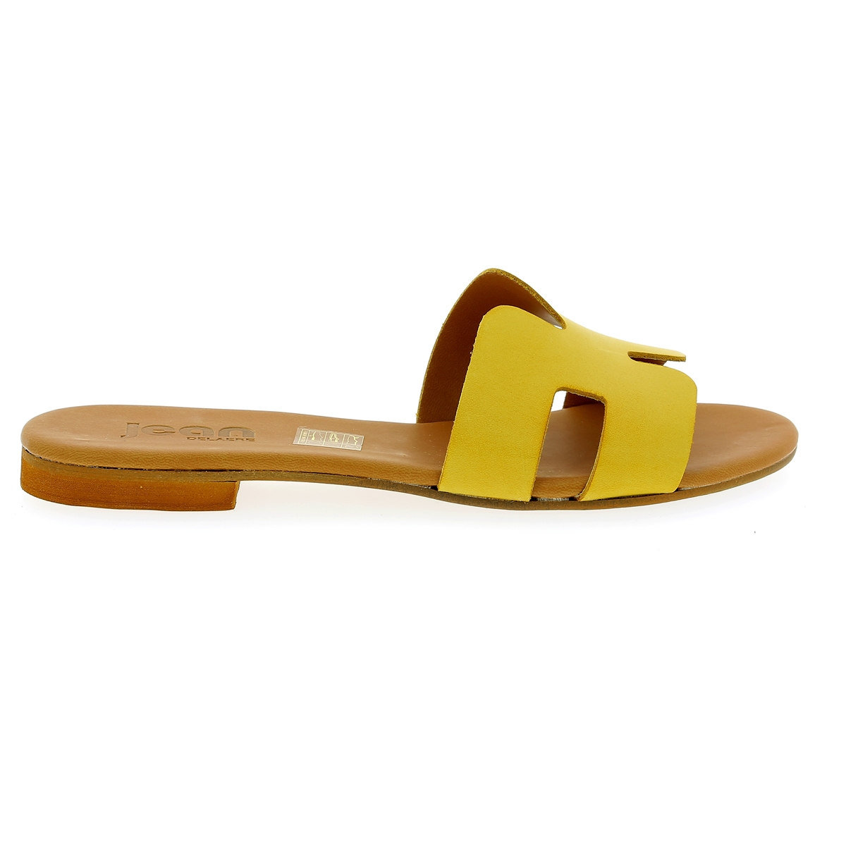 Delaere Muiltjes - slippers geel