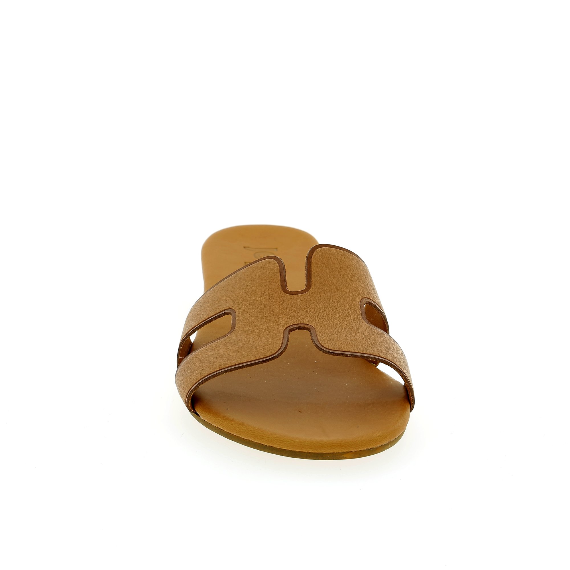 Delaere Muiltjes - slippers cognac