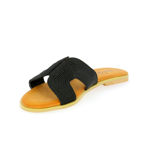Muiltjes - slippers Cypres zwart