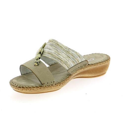 Muiltjes - slippers Cypres taupe
