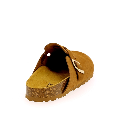 Cypres Muiltjes - slippers cognac