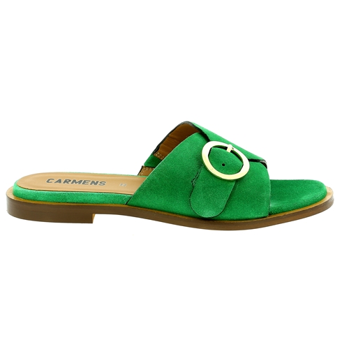 Carmens Muiltjes - slippers groen