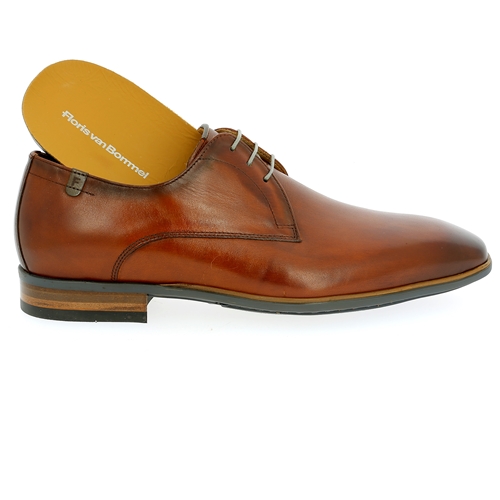 Floris Van Bommel Veterschoenen cognac