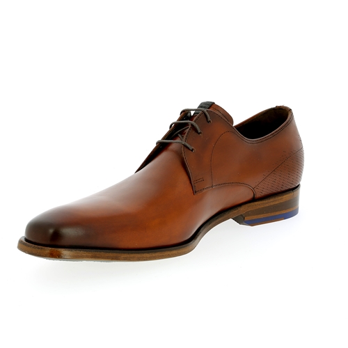 Floris Van Bommel Veterschoenen cognac