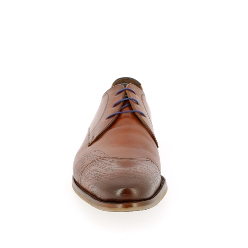 Floris Van Bommel Veterschoenen cognac