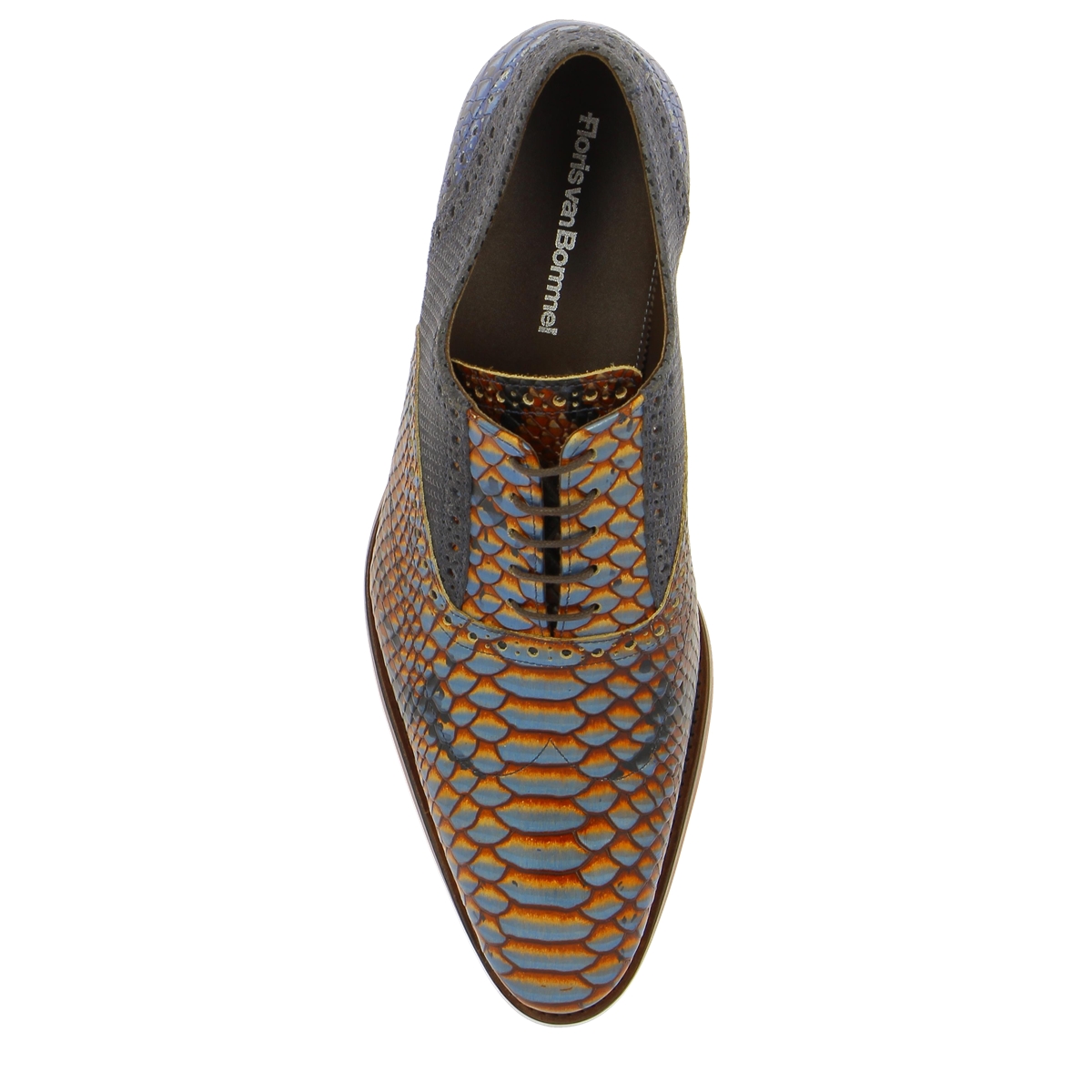 Floris Van Bommel Veterschoenen cognac