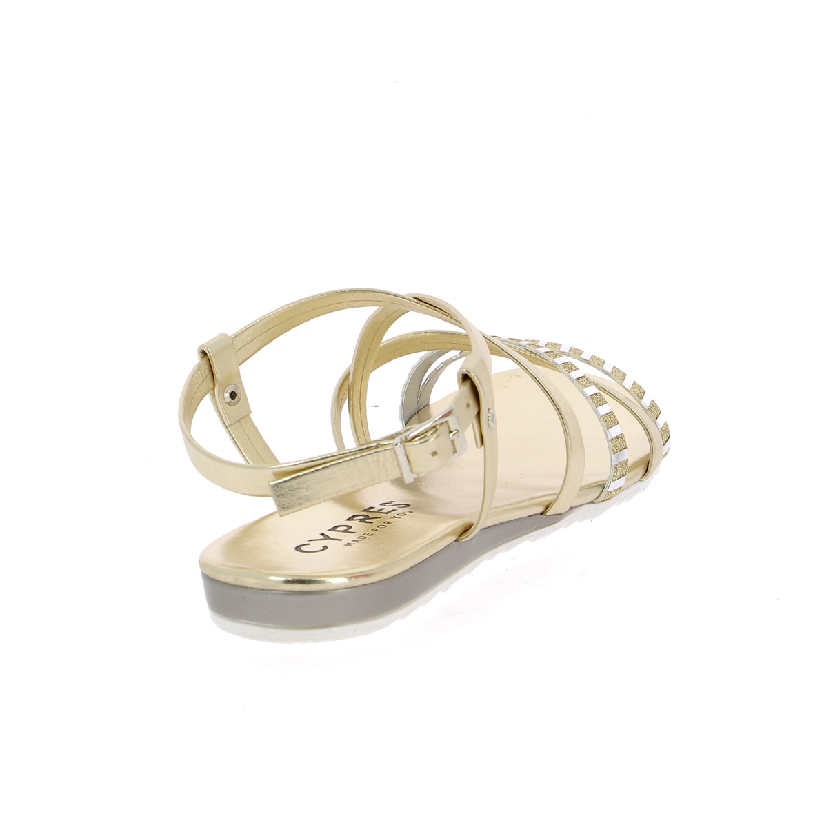 Cypres sandalen top goud